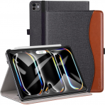 Ztotop iPad Pro M4 Deri Standl Klf (13 in)-Denim Black