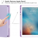 Ztotop iPad Pro Kalem Blmeli Klf (12.9 in)-Purple