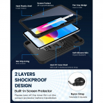 Ztotop Apple iPad A16 Rotating Klf (11 in)-Black
