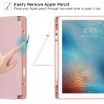 Ztotop iPad Pro Kalem Blmeli Klf (12.9 in)-Rose Gold