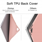 Ztotop iPad Pro Kalem Blmeli Klf (12.9 in)-Rose Gold