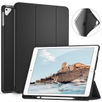 Ztotop iPad Pro Kalem Blmeli Klf (12.9 in)-Black