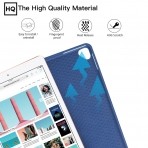 Ztotop iPad Pro Kalem Blmeli Klf (12.9 in)-Blue