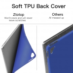 Ztotop iPad Pro Kalem Blmeli Klf (12.9 in)-Blue