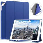 Ztotop iPad Pro Kalem Blmeli Klf (12.9 in)-Blue