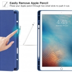 Ztotop iPad Pro Kalem Blmeli Klf (12.9 in)-Blue