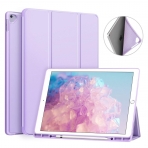 Ztotop iPad Pro Kalem Blmeli Klf (12.9 in)-Purple