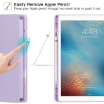 Ztotop iPad Pro Kalem Blmeli Klf (12.9 in)-Purple