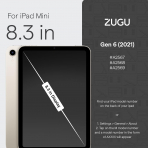 Zugu Apple iPad Mini 6 Cam Ekran Koruyucu 