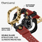 amBand Apple Watch 9/8/7 45mm Darbeye Dayankl Kay-Red