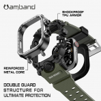 amBand Apple Watch 9/8/7 45mm Darbeye Dayankl Kay-Army Green