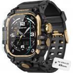 amBand Apple Watch Ultra 49mm Darbeye Dayankl Kay-Black Gold
