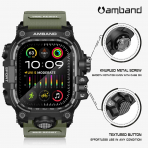 amBand Apple Watch Ultra 49mm Darbeye Dayankl Kay-Army Green