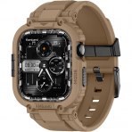 amBand Apple Watch 11/10 46mm M1 Sport Silikon Kay�� -Tan