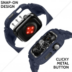 amBand Apple Watch 11/10 46mm M1 Sport Silikon Kay�� -Navy Blue