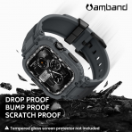 amBand Apple Watch 11/10 42mm M1 Sport Silikon Kay�� -Gray