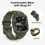 amBand Apple Watch 11/10 42mm M1 Sport Silikon Kay�� -Green