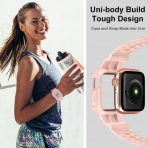 amBand Apple Watch 7 Koruyucu Klf (41mm)-Sand Pink