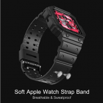 amBand Apple Watch 7 Koruyucu Klf (45mm)-Matte Black