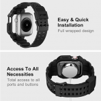 amBand Apple Watch 7 Koruyucu Klf (45mm)-Matte Black