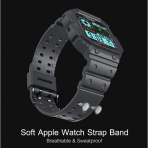 amBand Apple Watch 7 Koruyucu Klf (45mm)-Space Grey