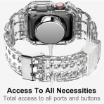 amBand Apple Watch 7 Koruyucu Klf (45mm)-Clear