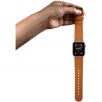 amBand Apple Watch Deri Kayış (38/40mm)-Light Brown