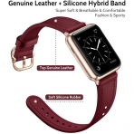 amBand Apple Watch Deri Kay (38/40mm)-Wine Red