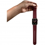 amBand Apple Watch Deri Kayış (38/40mm)-Wine Red