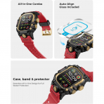amBand Apple Watch Ultra 49mm Darbeye Dayankl Kay-Red