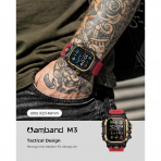 amBand Apple Watch Ultra 49mm Darbeye Dayankl Kay-Red