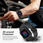 amBand Fitbit Sense/Versa K�l�fl� Spor Kay��-Black