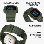 amBand Fitbit Sense/Versa K�l�fl� Spor Kay��-Green