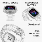 amBand Fitbit Sense/Versa K�l�fl� Spor Kay��-Clear