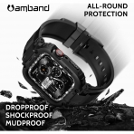 amBand M1 Sport Apple Watch 8 Kay(MIL-STD-810G)(38/40/41mm)-Black