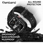 amBand M1 Sport Apple Watch 8 Kay(MIL-STD-810G)(42/44/45mm)-Black