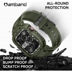 amBand M1 Sport Apple Watch 8 Kay(MIL-STD-810G)(42/44/45mm)-Army Green