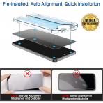 amFilm Galaxy S25 Edge Privacy Ekran Koruyucu(2+2Paket)