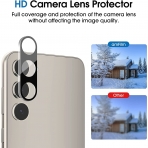 amFilm Samsung Galaxy S23 Privacy Cam Ekran Koruyucu (2+2Adet)
