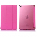 amhello iPad Mini 1/2/3 Manyetik Deri Stand Kapak Klf-Pink