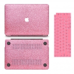 Generic MacBook Air Simli Koruyucu Klf (13.3 in)-Rose Red
