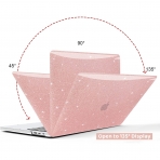 Generic MacBook Pro 13 in M2 Uyumlu Dayankl Klf -Rose Gold