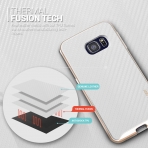 Caseology Galaxy S6 EDGE Envoy Serisi K�l�f (Carbon Fiber White)