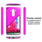 Caseology LG G3 Ultra Slim Hard Snap-on Kapak (Magenta Purple)