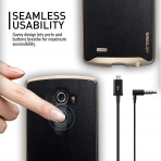 Caseology LG G4 Envoy Serisi K�l�f (Carbon Fiber Black)