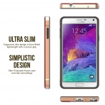Caseology  Galaxy Note 4 Bumper Frame Case(Leather Burgundy Red)
