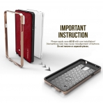 Caseology  Galaxy Note 4 Bumper Frame Case(Leather Burgundy Red)