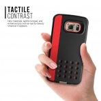 Caseology Galaxy S6 Threshold Serisi Klf (Red/ Black)