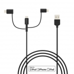 dodocool Lightning/Mikro USB/USB C Kablosu
