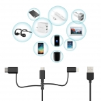 dodocool Lightning/Mikro USB/USB C Kablosu